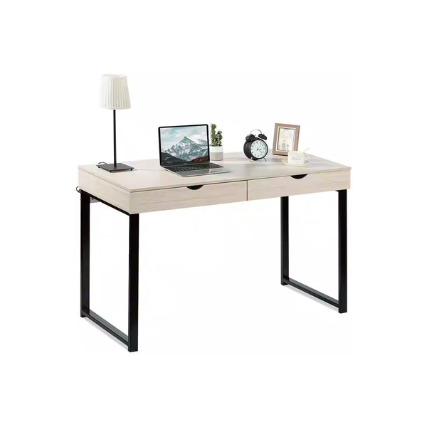 Modern Minimalist Desk with Storage Drawers