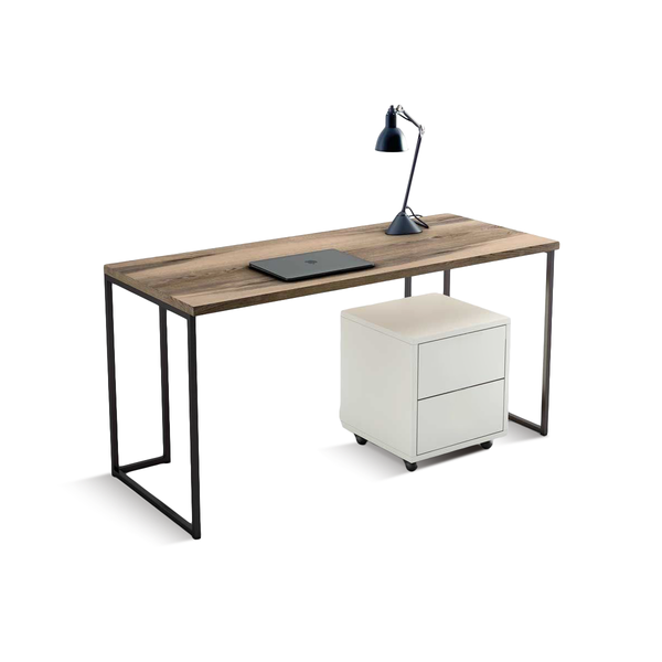 Compact Workspace Desk with Built-In Storage