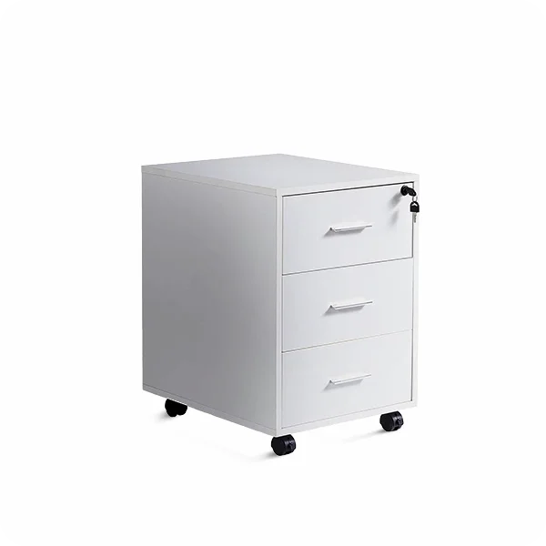 وحدة أدراج W100 مودرن خشب كونتر مستورد بعجل ومفتاح | Modern Drawer Unit